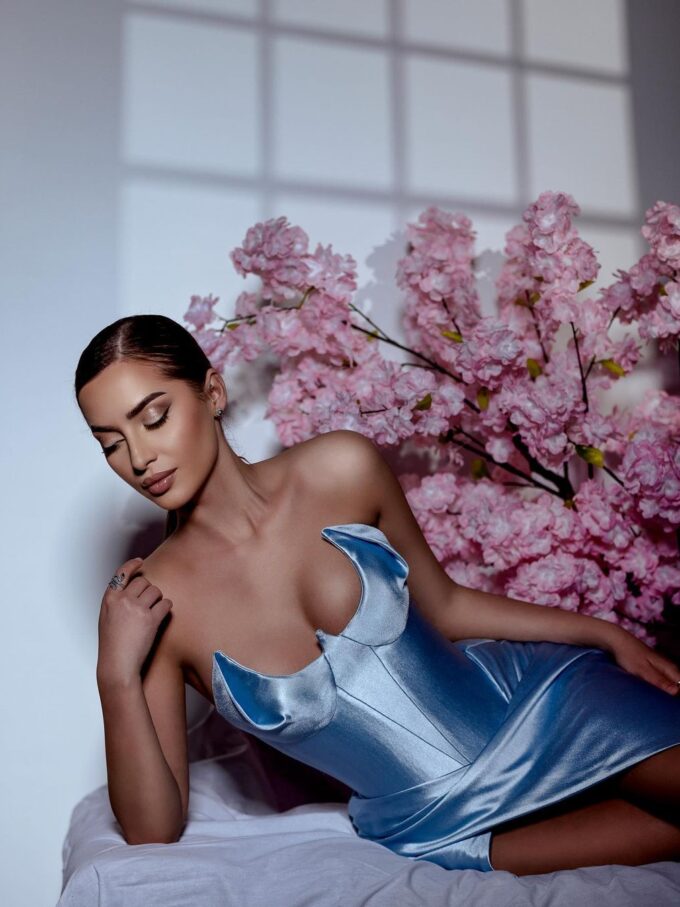 Sky Siren Gown with Horn Bodice